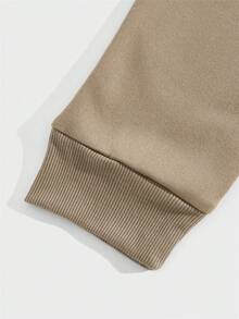 Manfinity NiteLyfe Nam Màu thuần Dệt kim Giải trí Vòng cổ Áo nỉ - Nhiều màu - Xem 9