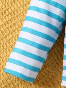 Animal Rocket Sweatshirt Overall Baby Boy Casual - Blue - View 5