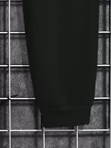 Manfinity Homme Trajes De 2 Piezas Con Estampado De Dibujos Animados Para Hombre - Negro - Ver 5