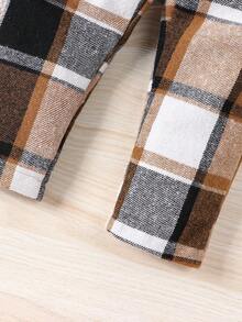 SHEIN Retro Ống tay áo Tay áo dài Áo Và Rộng chân Quần Dành cho Cô gái - Nhiều màu - Xem 4