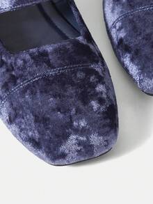 SheIn MOD Ladies Flat Bottom Shoes - Blue - View 4