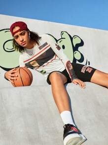 Gameset SHEIN Sport Women's Letter Printed Mesh Sports Sun Protection Coat - Multicolor - View 7