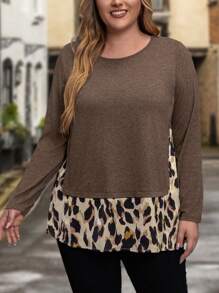 EMERY ROSE Plus Graphic Print Tee