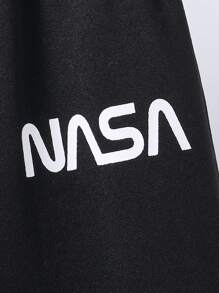 SHEIN Teen Boy Letter Printed Hooded Sweatshirt And Sweatpants Set Chic Outfits For Autumn/Winter