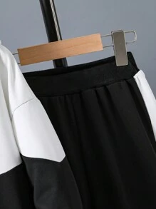 2pcs Tween Boys White And Classic Design Coordinating Set - White - View 4