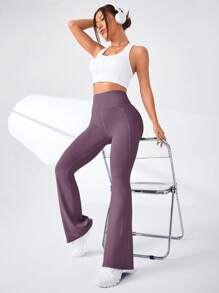 SHEIN Sport Studio Einfarbige Damen Hohe Taille Sport Leggings
