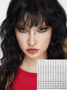 ROMWE Grunge Punk Glitter And Facial Gems