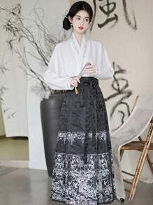 新中式漢服明代馬麵裙