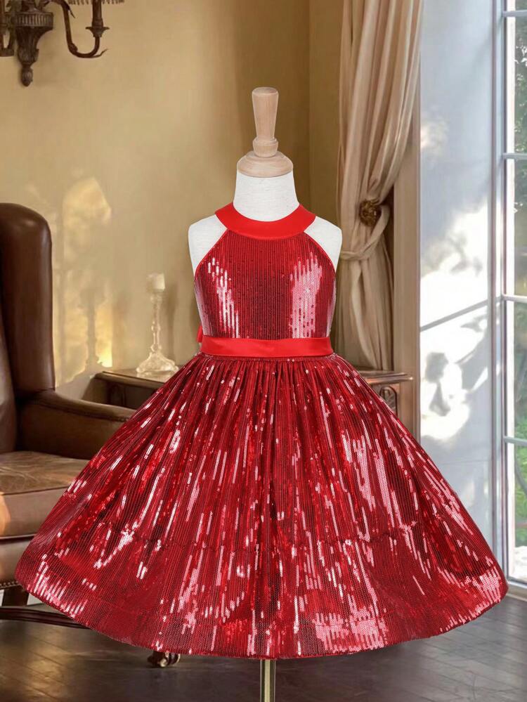 Toddler Girls' Sparkly Sleeveless Swing Dress