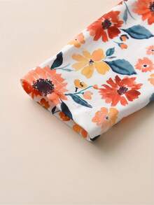 Bé gái Loại bướm In Áo & Quần jean loe Bộ Với Frayed Hem - Nhiều màu - Xem 4