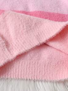 SHEIN Cô gái Tween Khối màu Áo len - Nhiều màu - Xem 5