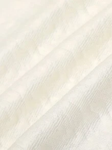 Manfinity Roghcode 男士字母刺繡棒球夾克 - 米色 - 查看 6