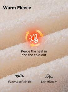 In My Nature Men Contrast Binding Zipper Vest Teddy Jacket - Beige - View 3