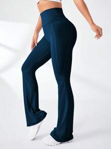 SHEIN Sport Studio Einfarbige Damen Hohe Taille Sport Leggings