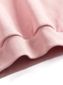 Tween Girl Casual Long Sleeve Round Neck Sweatshirt Suitable For Autumn And Winter - Baby Pink - View 4