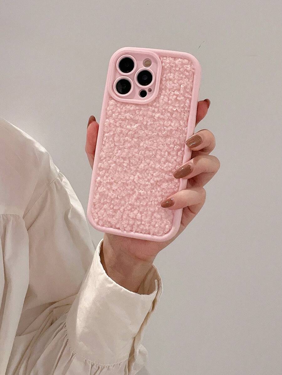 Funda rosa de teléfono móvil cálido y suave compatible con modelos de Apple iPhone - Rosa - Ver 1