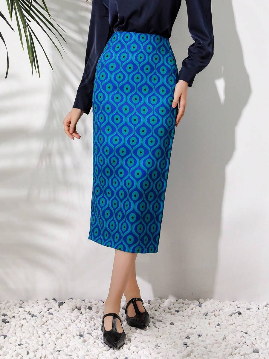 Aveloria 女士印花筆裙 - 彩色 - 查看 1