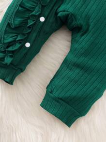 SHEIN Vintaside Kids Dziecko Dziewczyny Sznurówka Udekorowany Kombinezony Z Opaską Na Włosy