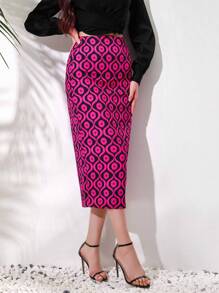 GENKIRA Của phụ nữ In toàn bộ Váy bút chì - Nhiều màu - Xem 4