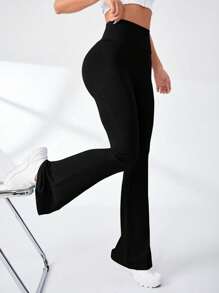 SHEIN Sport Studio Einfarbige Damen Hohe Taille Sport Leggings