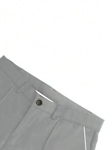 Calvornis Pantalones De Traje Ajustados Para Hombres - Gris - Ver 3