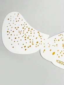 ROMWE Fairycore 2pcs/set Golden Freckles Dot Temporary Tattoo Sticker - Gold - View 5