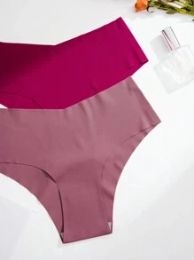 Của phụ nữ Màu thuần Tam giác Quần lót không đường may - Nhiều màu - Xem 4