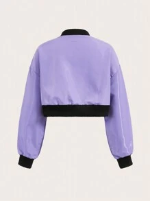 SHEINNeu Của phụ nữ Khối màu Áo khoác - Nhiều màu - Xem 2