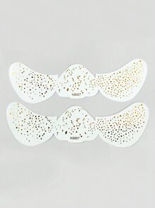 ROMWE Fairycore 2pcs/set Golden Freckles Dot Temporary Tattoo Sticker - Gold - View 1