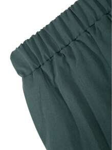 SHEIN Tween Boy Color Block Shawl Collar Gentleman Suit - Dark Green - View 4