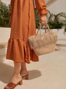 SHEIN VCAY 女款手提包 - 米色 - 查看 7