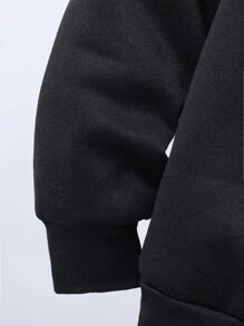 SHEIN Teen Boy Letter Printed Hooded Sweatshirt And Sweatpants Set Chic Outfits For Autumn/Winter