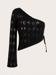 SHEIN ICON 女士毛衣 - 黑色 - 查看 2