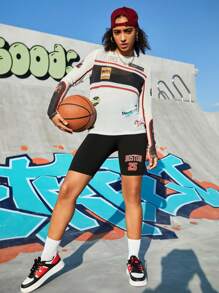 Gameset SHEIN Sport Women's Letter Printed Mesh Sports Sun Protection Coat - Multicolor - View 9