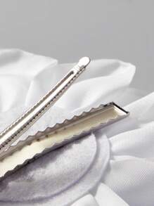 SHEIN Belle White Flower Hair Clip Boho Claw Clips Hair Claws Hair Barrettes - White - View 5