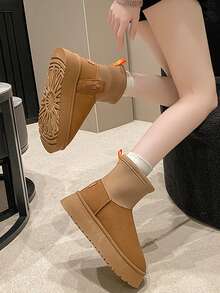 Của phụ nữ Bốt Tuyết - Màu Khaki - Xem 3
