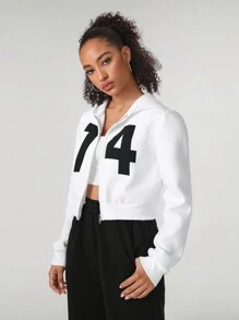Dwi widiyanto Digitaldruck Kapuzenjacke für Damen im Künstlerstil, Festival - Weiss - Übersicht 5