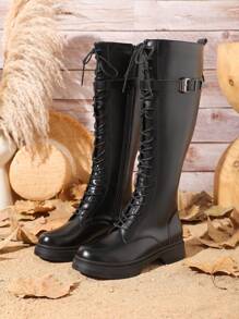 女性及膝靴子,新品到貨秋冬系結靴子