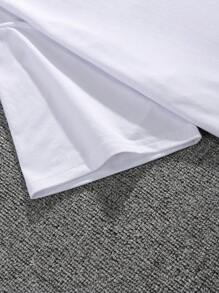 Nam In Hoạt hình Áo thun - trắng - Xem 4