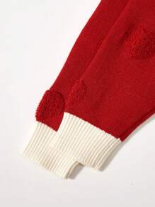 Baby Girls' Contrast Binding Button Front Cardigan - Pink - View 6