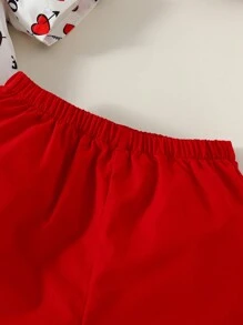 Traje De Caballero Impreso Con Corazones Para Adolescentes