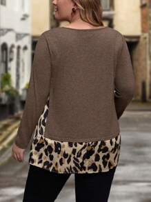 EMERY ROSE Plus Graphic Print Tee