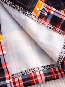 時尚格子紋嬰兒男童外套 - 彩色 - 查看 5