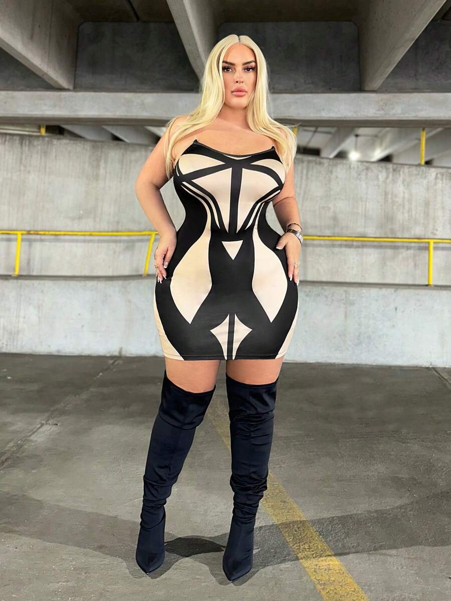 SHEIN SXY 情人節、新年、聖誕女裝,新年除夕晚禮服、聖誕女裝、新年裝、舞會禮服,性感服裝俱樂部 - 彩色 - 查看 1