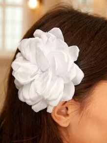 SHEIN Belle White Flower Hair Clip Boho Claw Clips Hair Claws Hair Barrettes - White - View 4