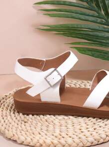 SHUZIA Women's Flat Sandals - White - View 4
