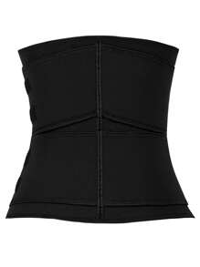 Penguin & Letter Graphic Zipper Waist Trainer