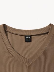 SHEIN Unity Women's Ribbed Long Sleeve T-Shirt - Multicolor - View 6