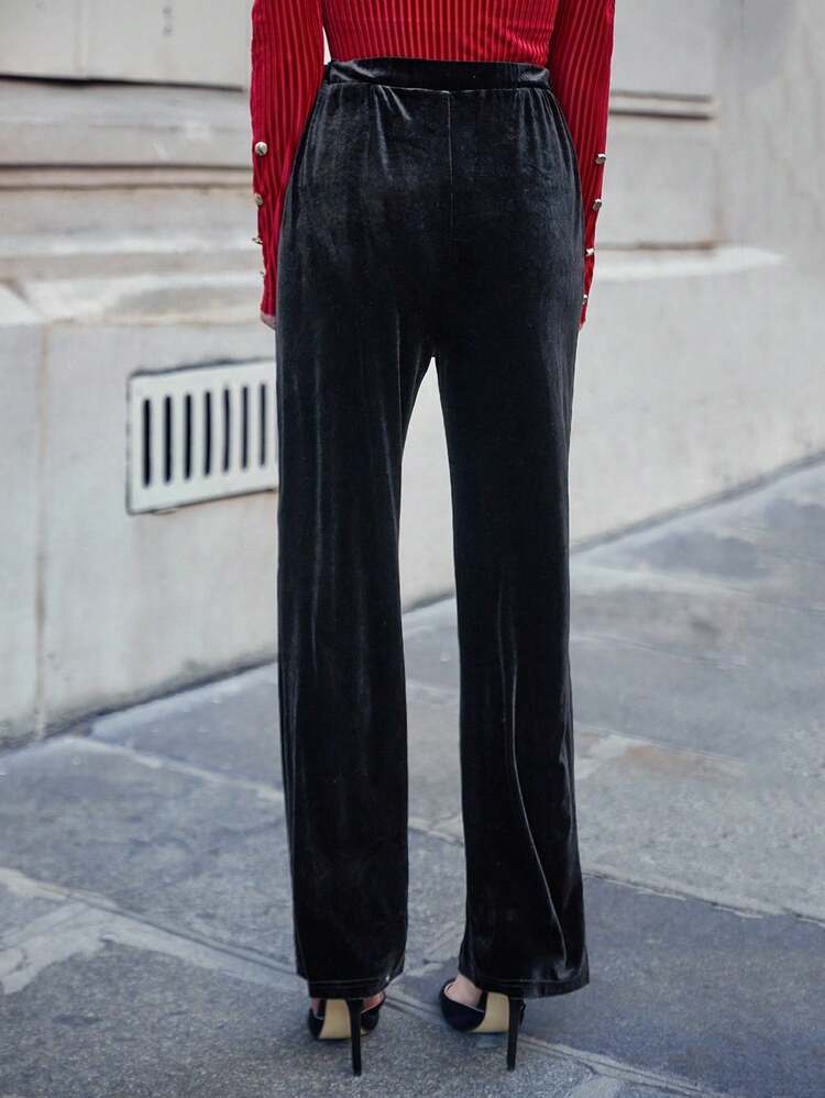 Women's Hollow Out Flare Pants