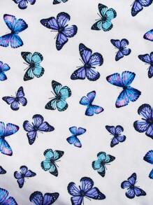 SHEIN 3pcs/set Tween Girls' Casual Knitted Round Neck Short Sleeve Tops For Daily Wear